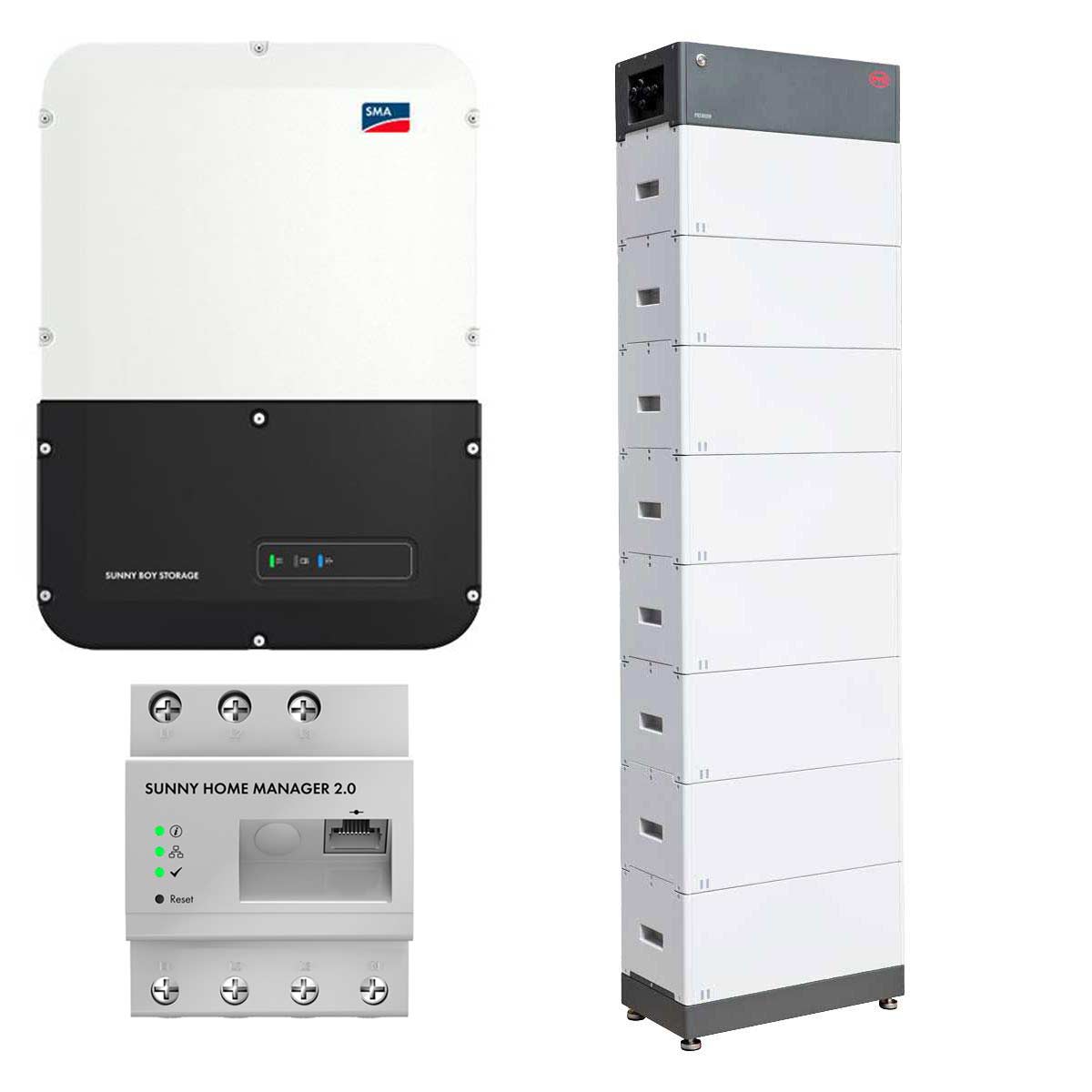 SMA Sunny Boy Storage 3.7 3.680W Wechselrichter mit 22,08kWh Batteriespeicher-Set