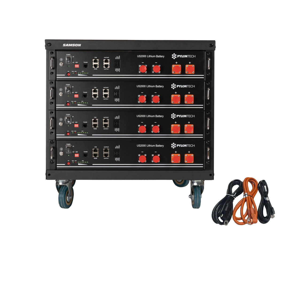 Pylontech 9,6 kWh Solarspeicher Lithium LiFePO4 inkl. Kabel und BMS und Rack 