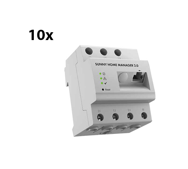 10x SUNNY HOME MANAGER 2.0 (ETHERNET) Steuergerät für Energiemanagement