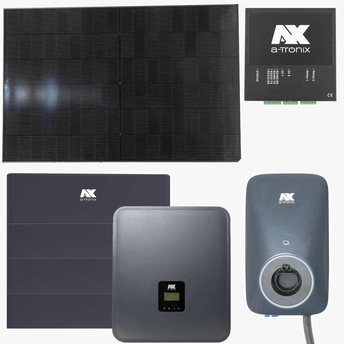 a-Tronix 12 kWp HEMS Solar Set mit 14,4 kWh Speicher inkl. Wallbox