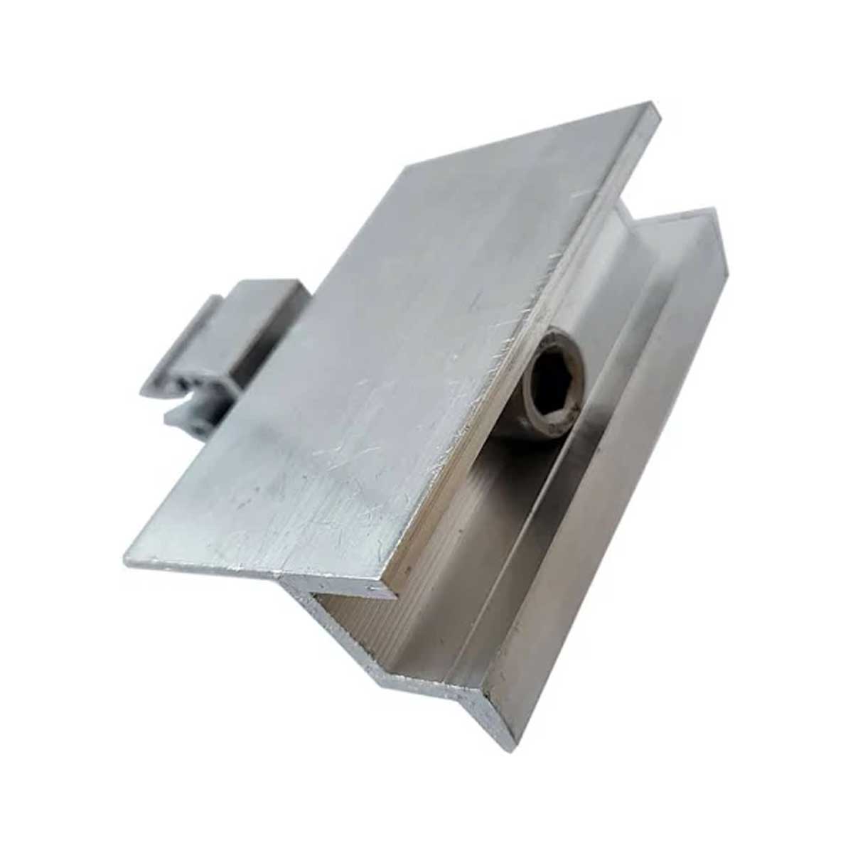 Endklemme mit Klick-System (silber, unbehandelt), 35mm