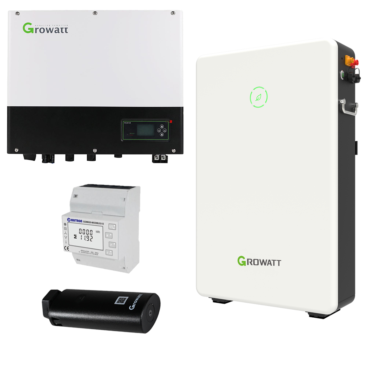 Growatt SPH3000TL BL-UP 3kW Hybrid Wechselrichter mit 6.5kWh Solarspeicher-Set