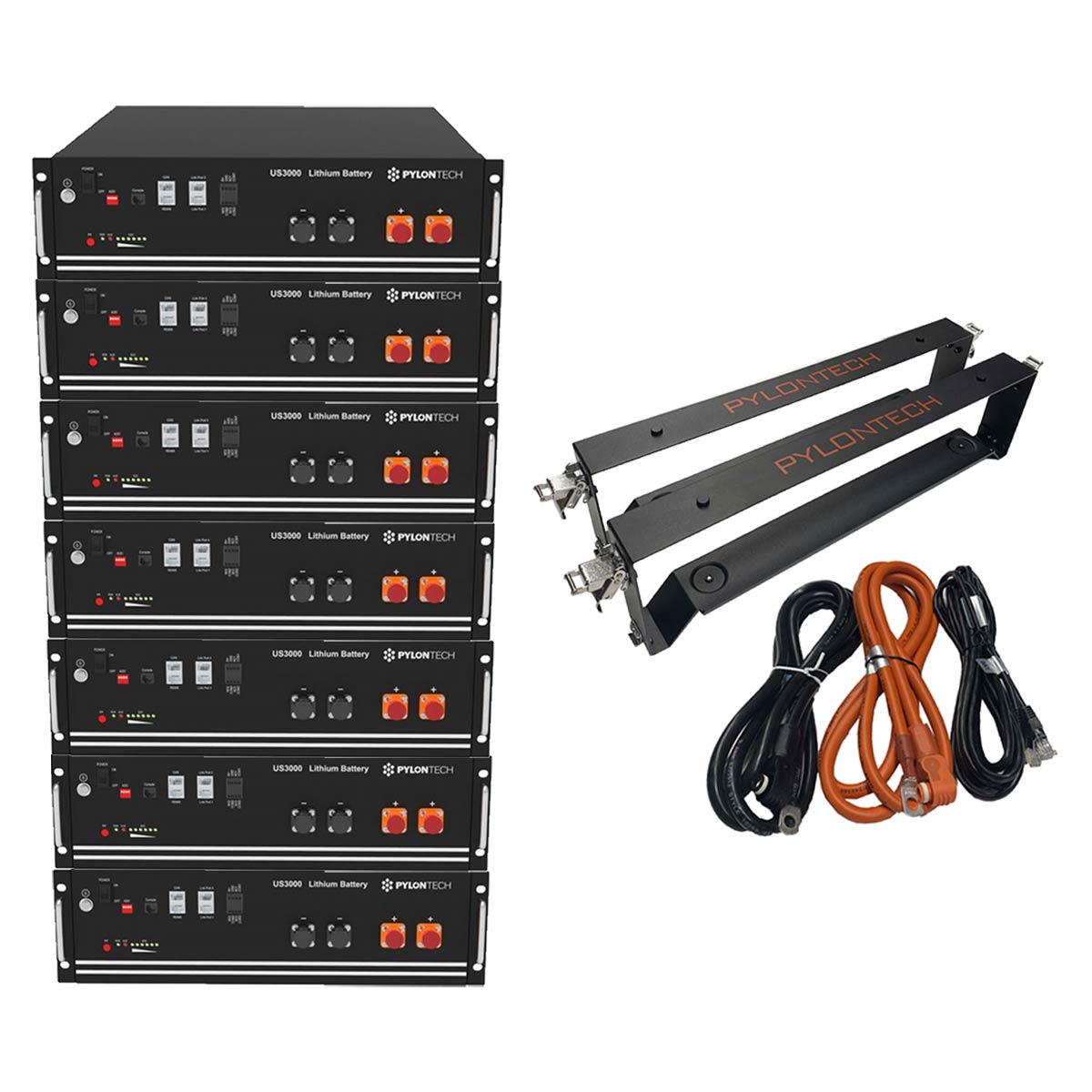 Pylontech 28 kWh Solarspeicher Lithium LiFePO4 inkl. Kabel