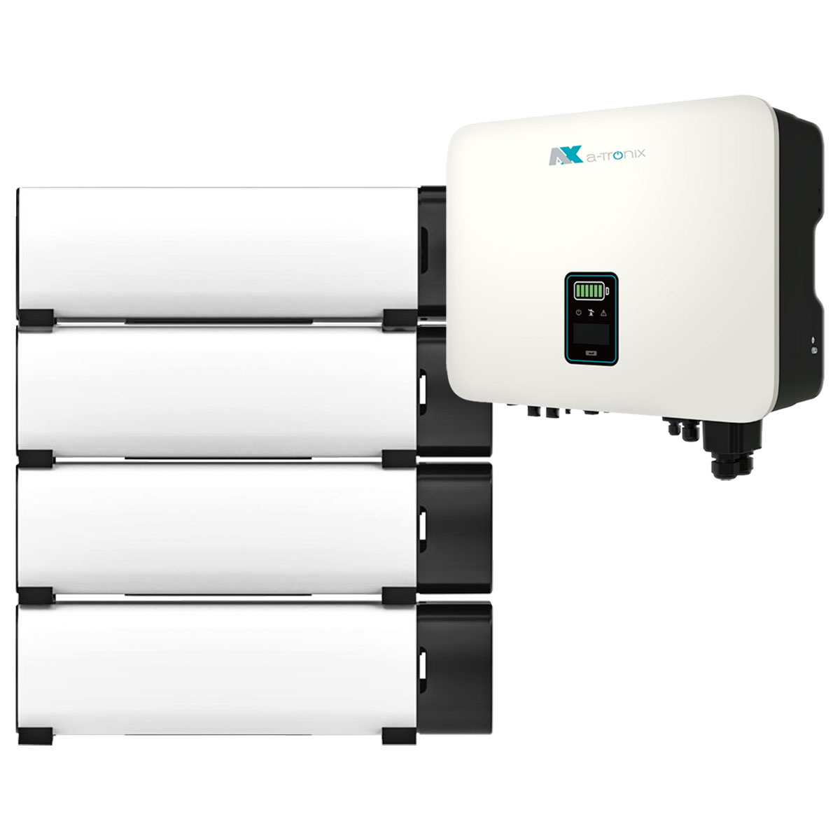 a-TroniX Hybridpower 5kW Hybrid Wechselrichter mit 6,9kWh Solarspeicher-Set