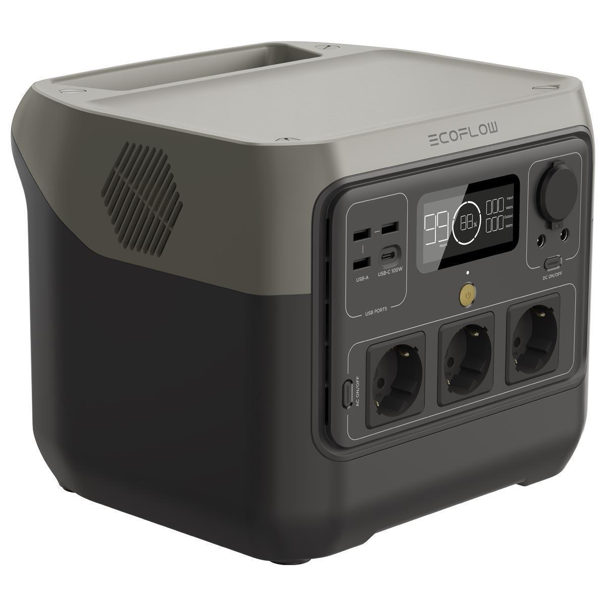 EcoFlow River 2 Pro 768Wh Portable Powerstation mit 110W Solarpanel  