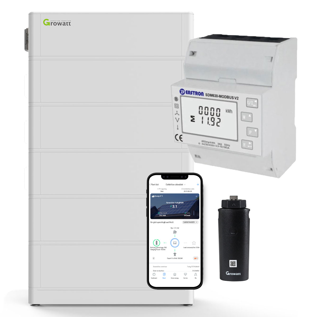 Growatt ARK 12.8kWh Hochvolt-Solarspeicher-Set für Growatt MOD TL3-XH Serie