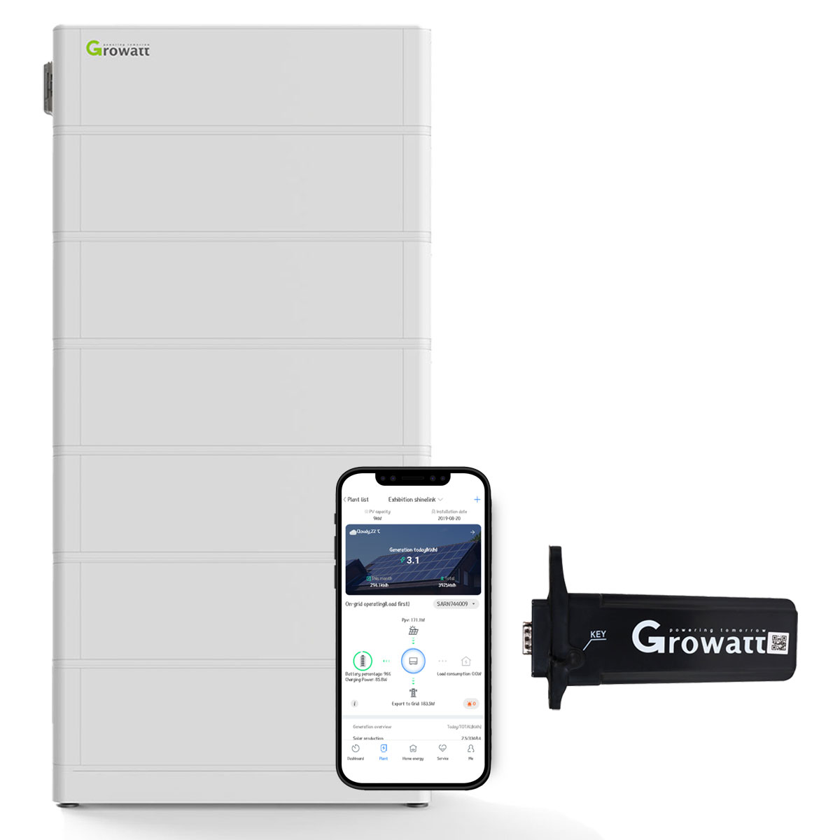 Growatt ARK 15.3kWh Hochvolt-Solarspeicher-Set für Growatt SPH TL3-BH-UP Serie