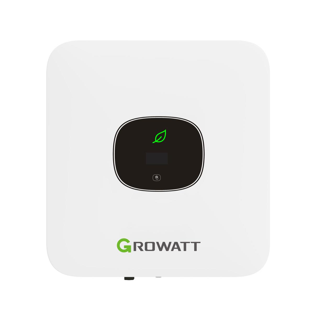 Balkonkraftwerk Growatt MIC 800 0,8kW mit 800W Solarpanel und Systemsteckdose
