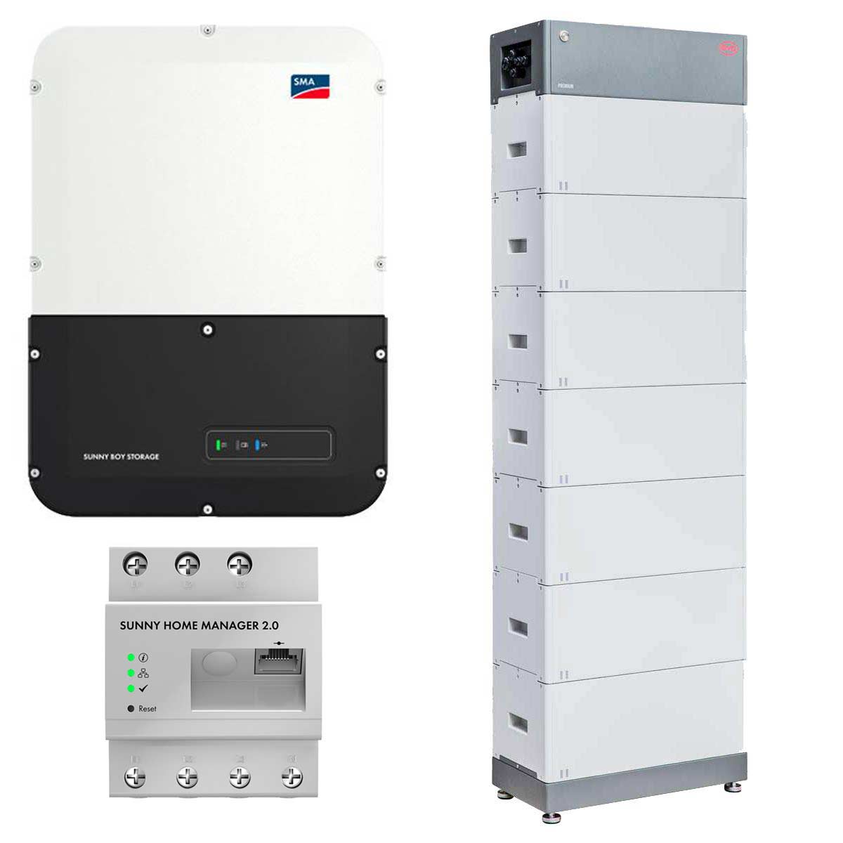 SMA Sunny Boy Storage 3.7 3.680W Wechselrichter mit 19.32kWh Batteriespeicher-Set