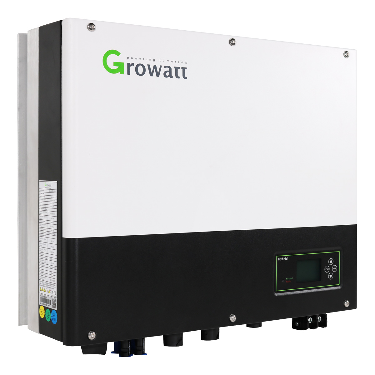 Growatt 10kWp PV Komplettanlage mit Glas Glas Modulen und 10,2kWh Speicher