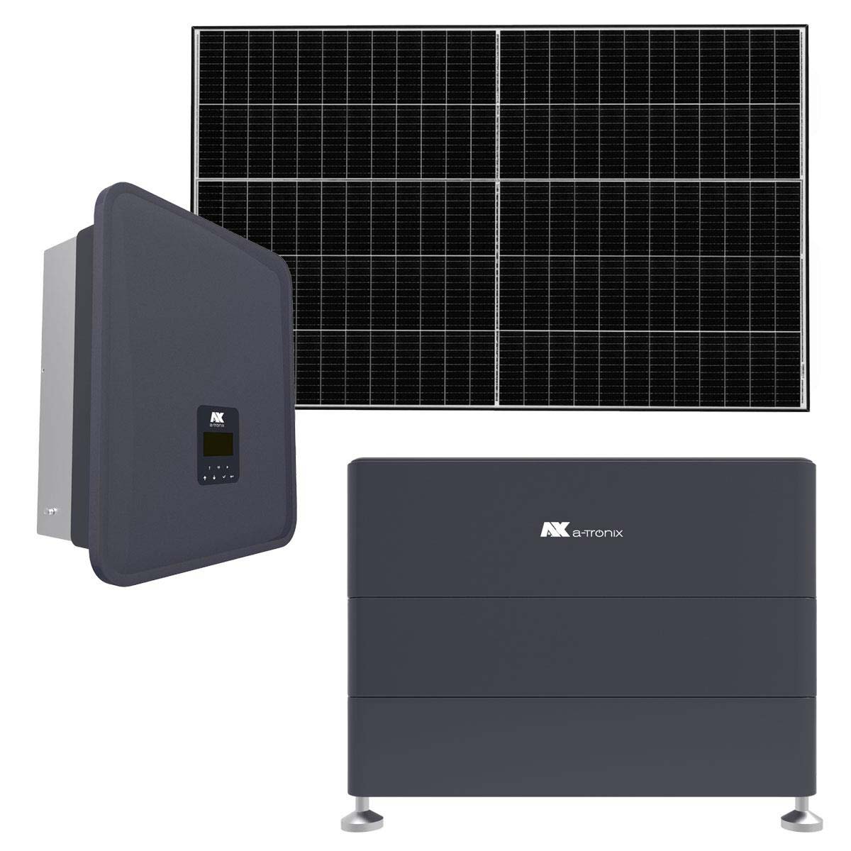 a-TroniX AX 6kWp PV-Komplettanlage mit Glas Glas Modulen und 8,64kWh Speicher