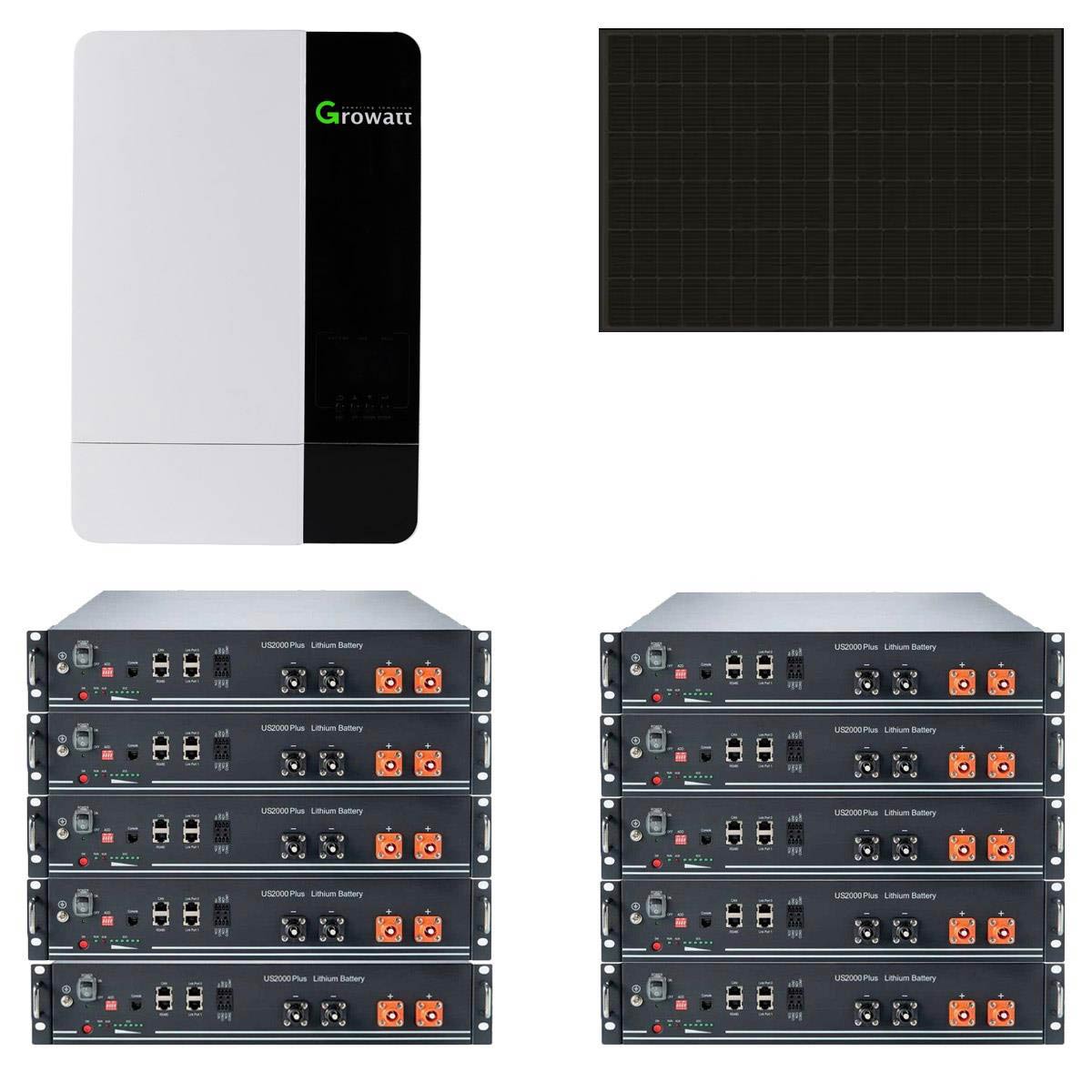 Pylontech 4kWp PV Komplettanlage mit Glas Glas Modulen und 19,2 kWh Solarspeicher
