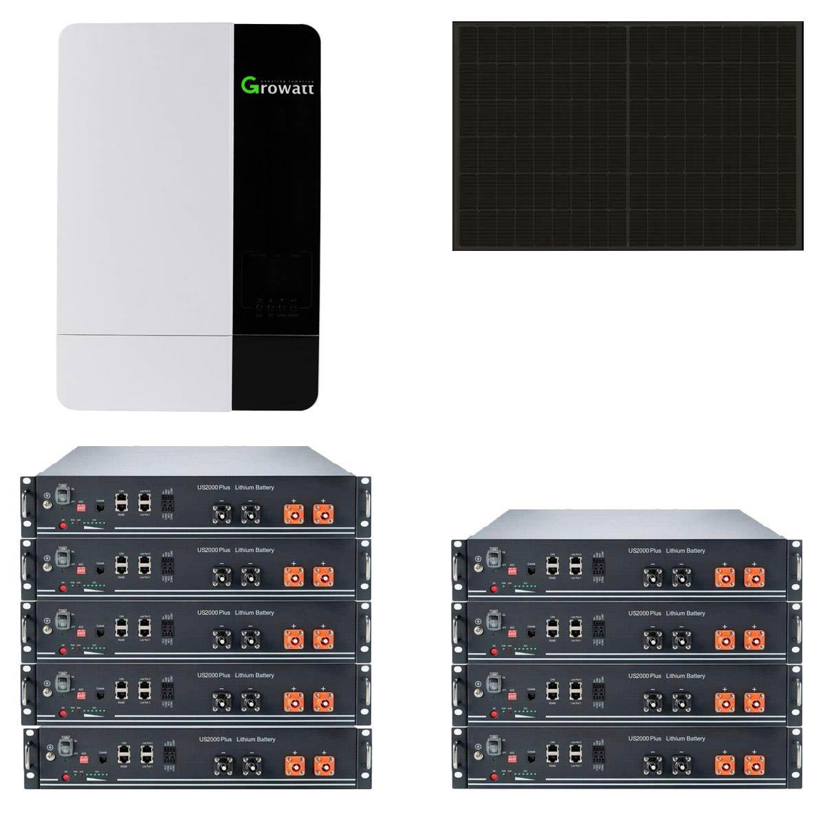 Pylontech 4kWp PV Komplettanlage mit Glas Glas Modulen und 16,8 kWh Solarspeicher