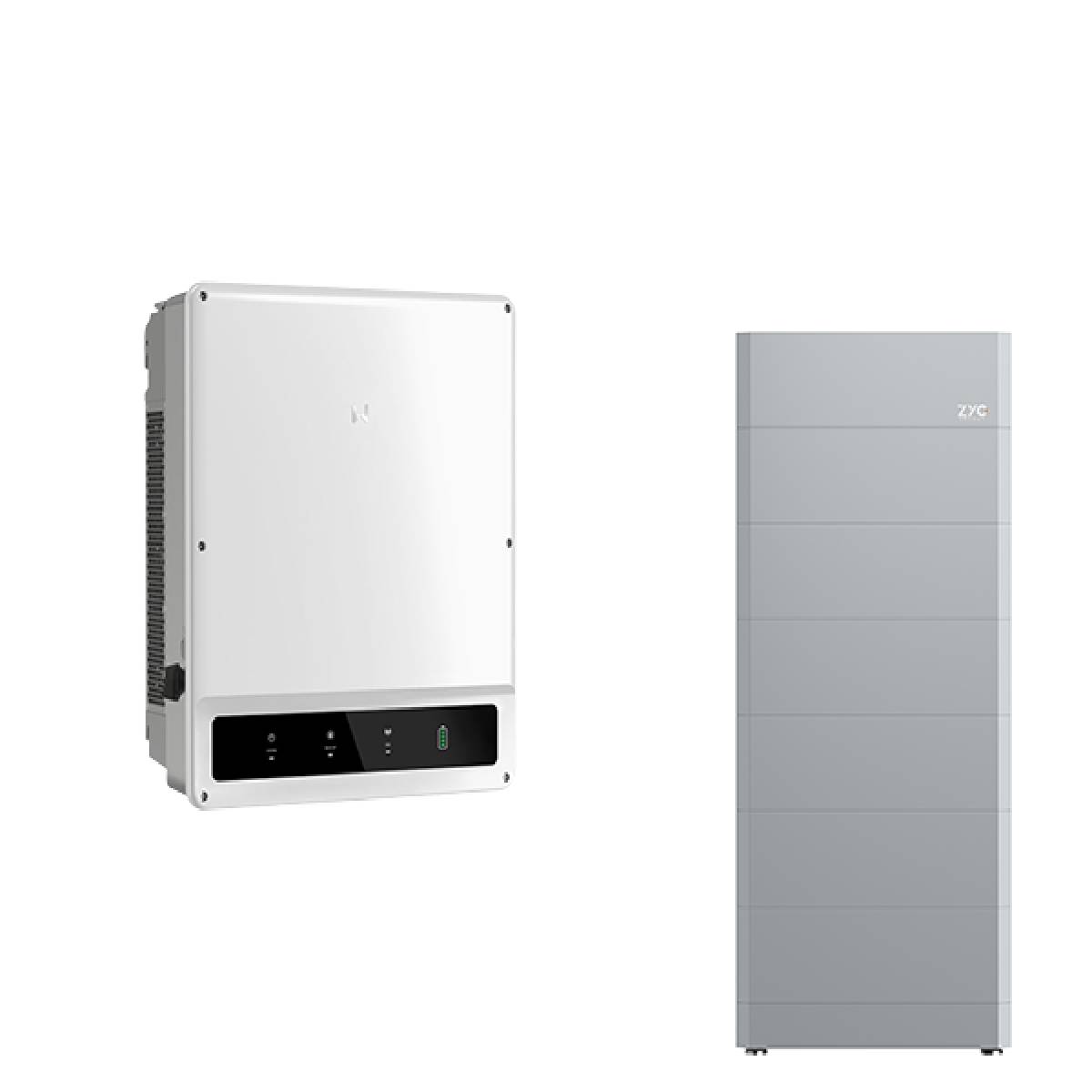 GoodWe GW25K-ET mit ZYC SIMPO HV 19.2 Hochvolt Solarspeicher, 19,2 kWh