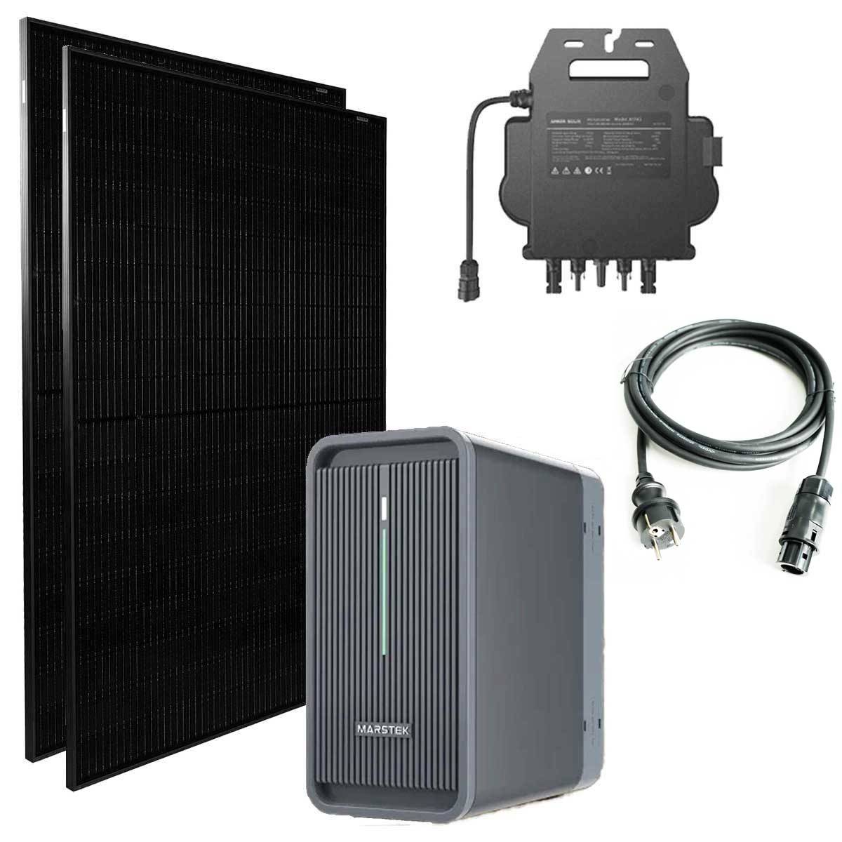 Marstek Balkonkraftwerk 800W mit 2240Wh Speicher, 2 x 400W Module