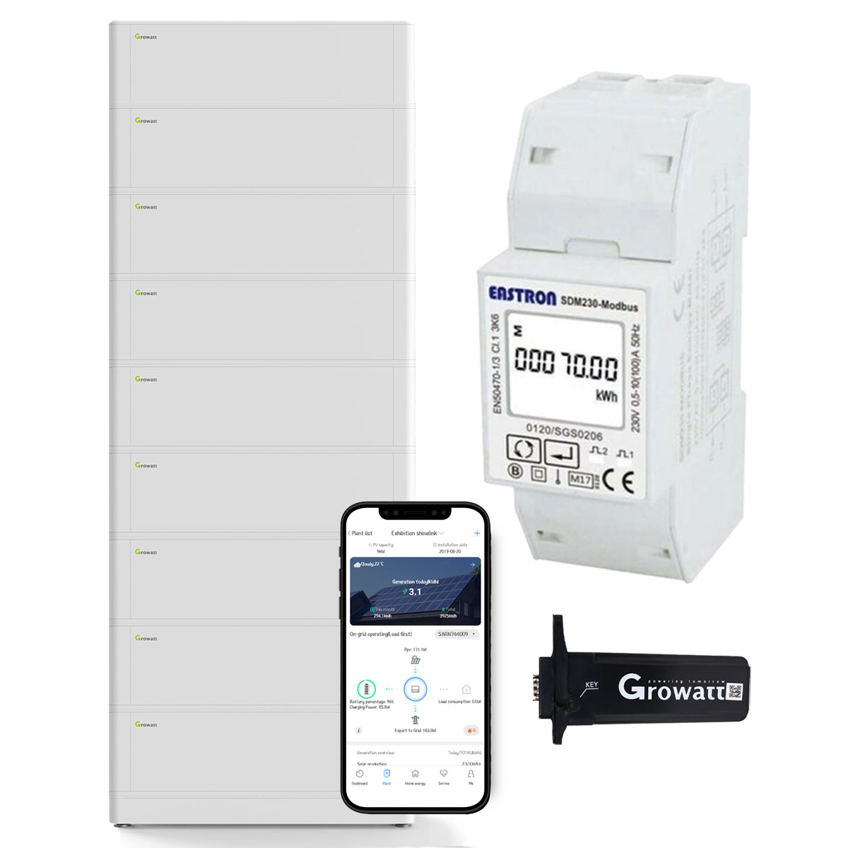 Growatt ARK 23.0kWh Niedervolt-Solarspeicher-Set inkl. Zubehör