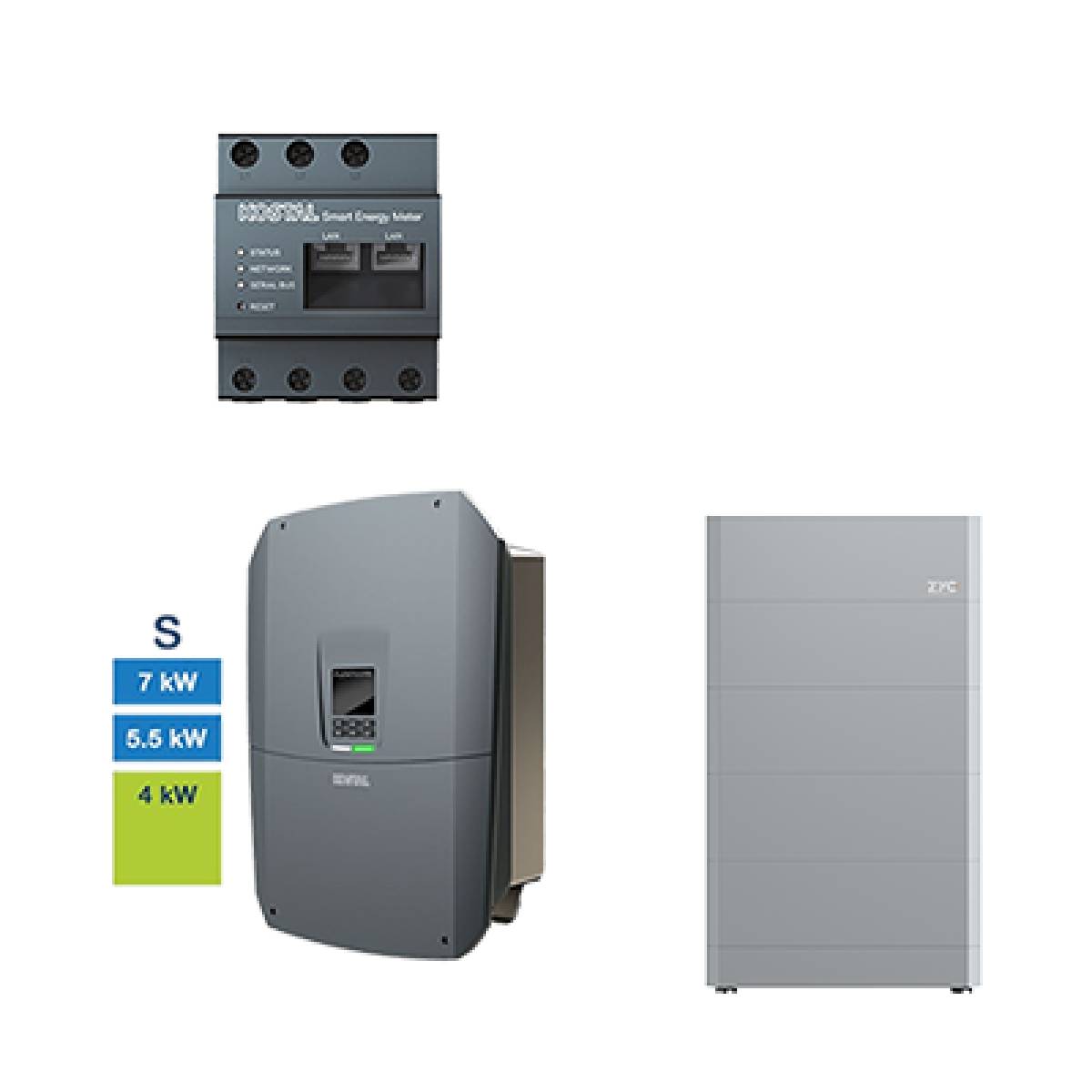 Kostal PLENTICORE S G3 mit ZYC SIMPO HV 12.8 Hochvolt Solarspeicher, 12,8 kWh