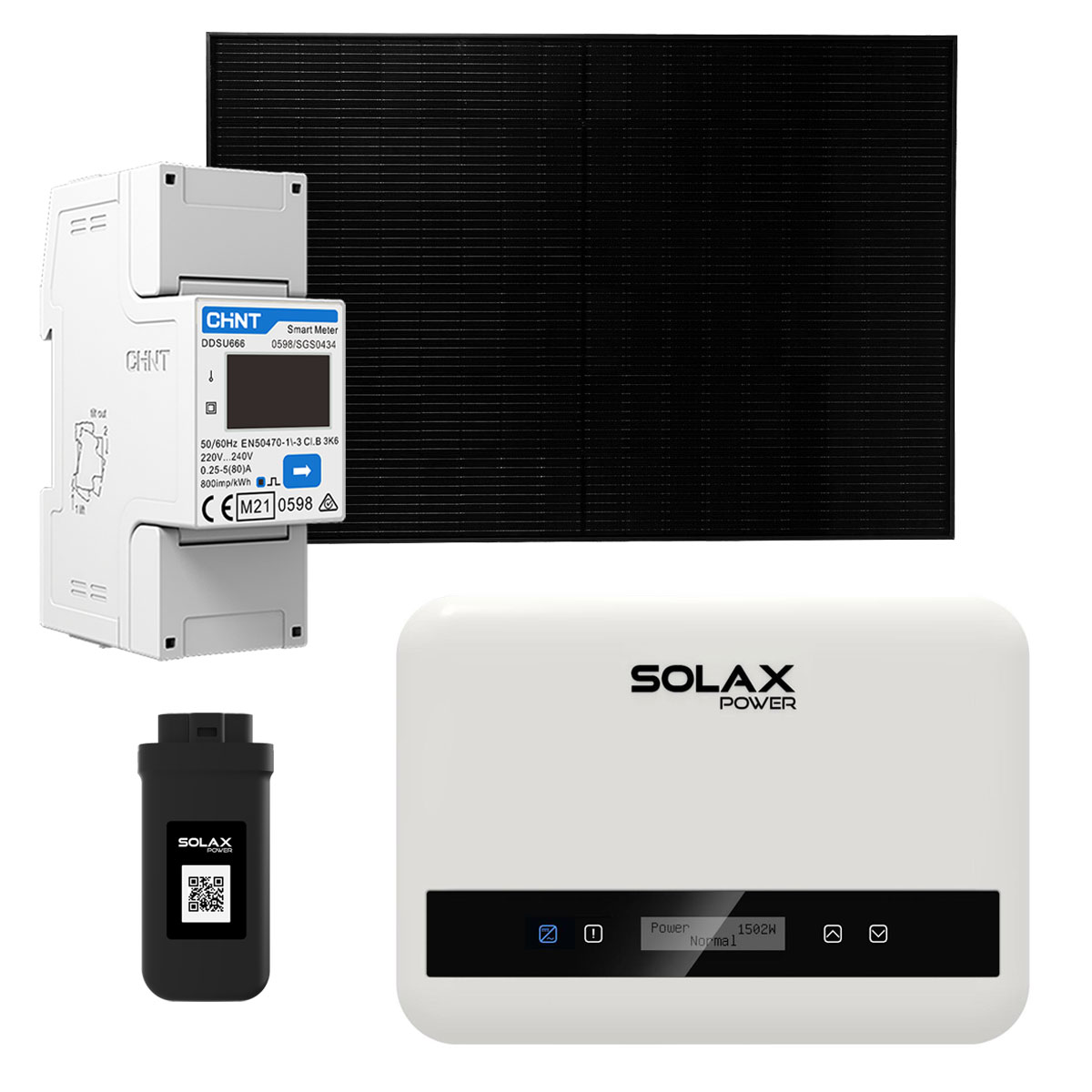 Solax 1,1kWp Mini PV-Anlage mit X1 G4 und 1200W Solarpanele inkl. WiFi