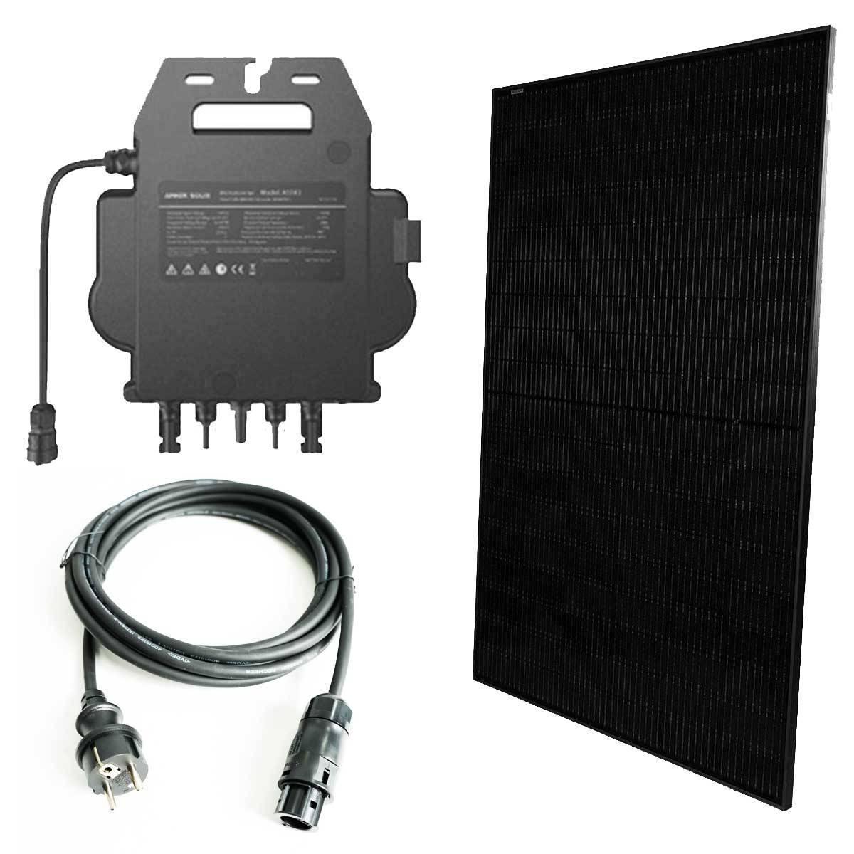 Marstek Balkonkraftwerk mit 430W Solarpanel,  MI0800W Mikrowechselrichter 0,8kW