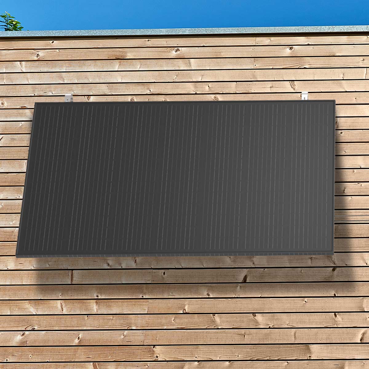 Balkonkraftwerk Fassadenhalterung für 2 Solarmodule