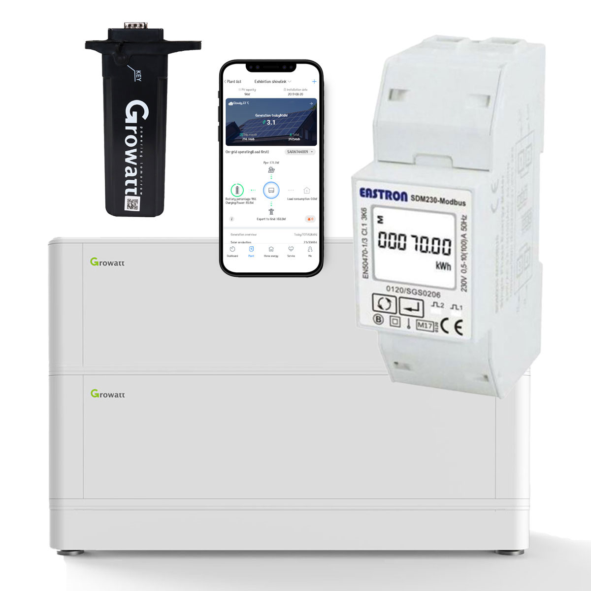 Growatt ARK 5.12kWh Niedervolt-Solarspeicher-Set inkl. Zubehör