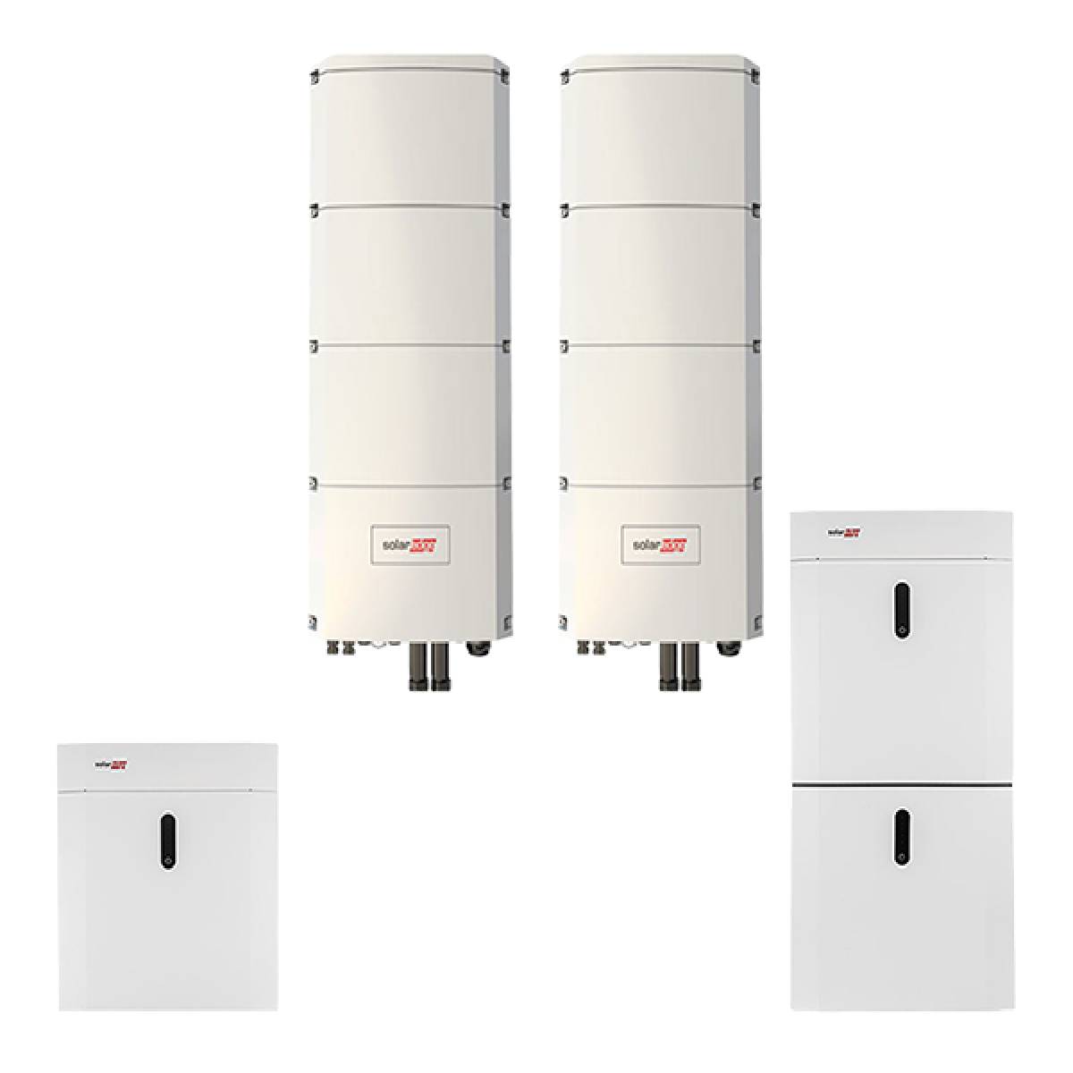 SolarEdge Home Battery 4.6 + 9.2 + SE5K-RWB + SE8K-RWB 2 x LV-System, 4,6 + 9,2 kWh