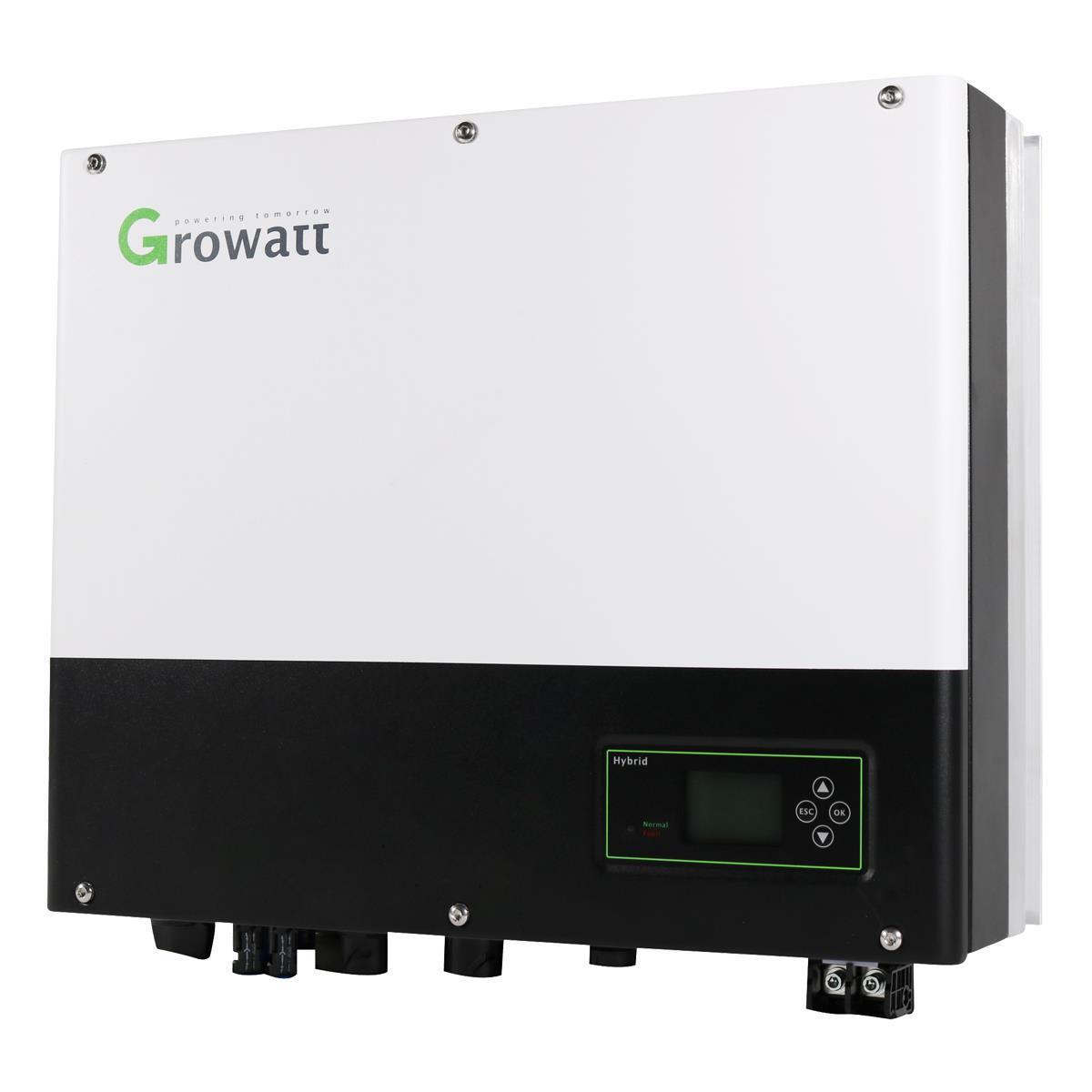 Growatt 5kWp PV Komplettanlage mit Glas Glas Modulen und 12,8kWh Speicher