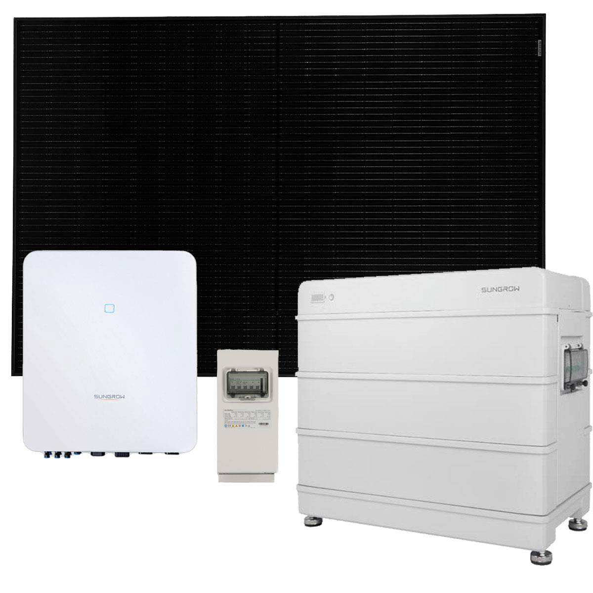 Sungrow 8kWp PV Komplettanlage mit Solarmodulen und 9,6kWh Speicher