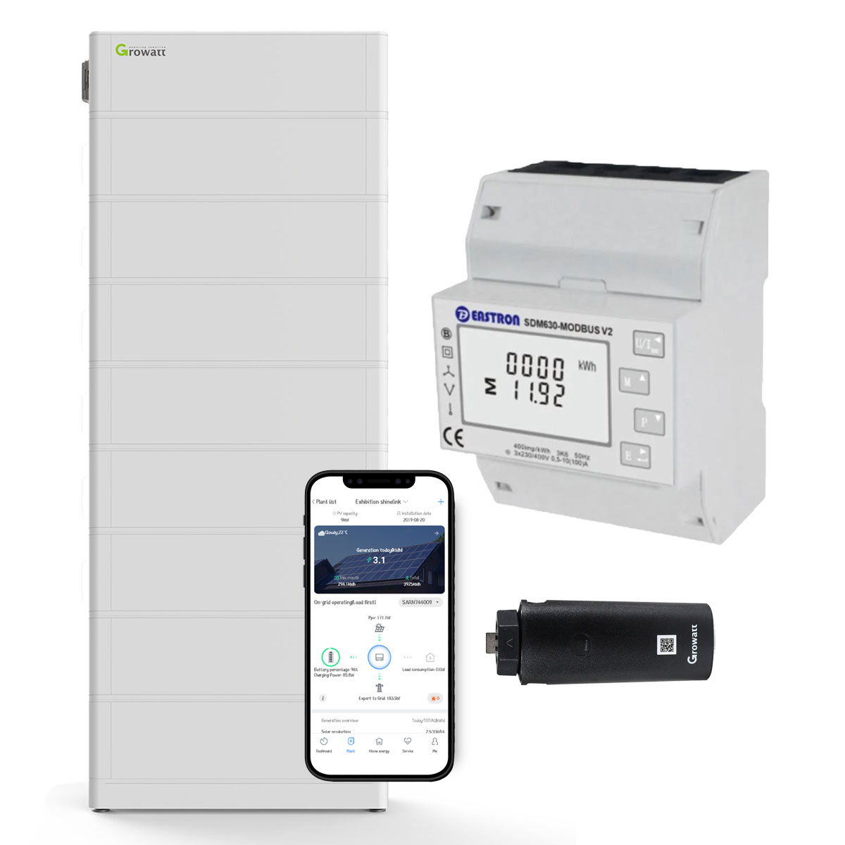 Growatt ARK 20.4kWh Hochvolt-Solarspeicher-Set für Growatt MOD TL3-XH Serie