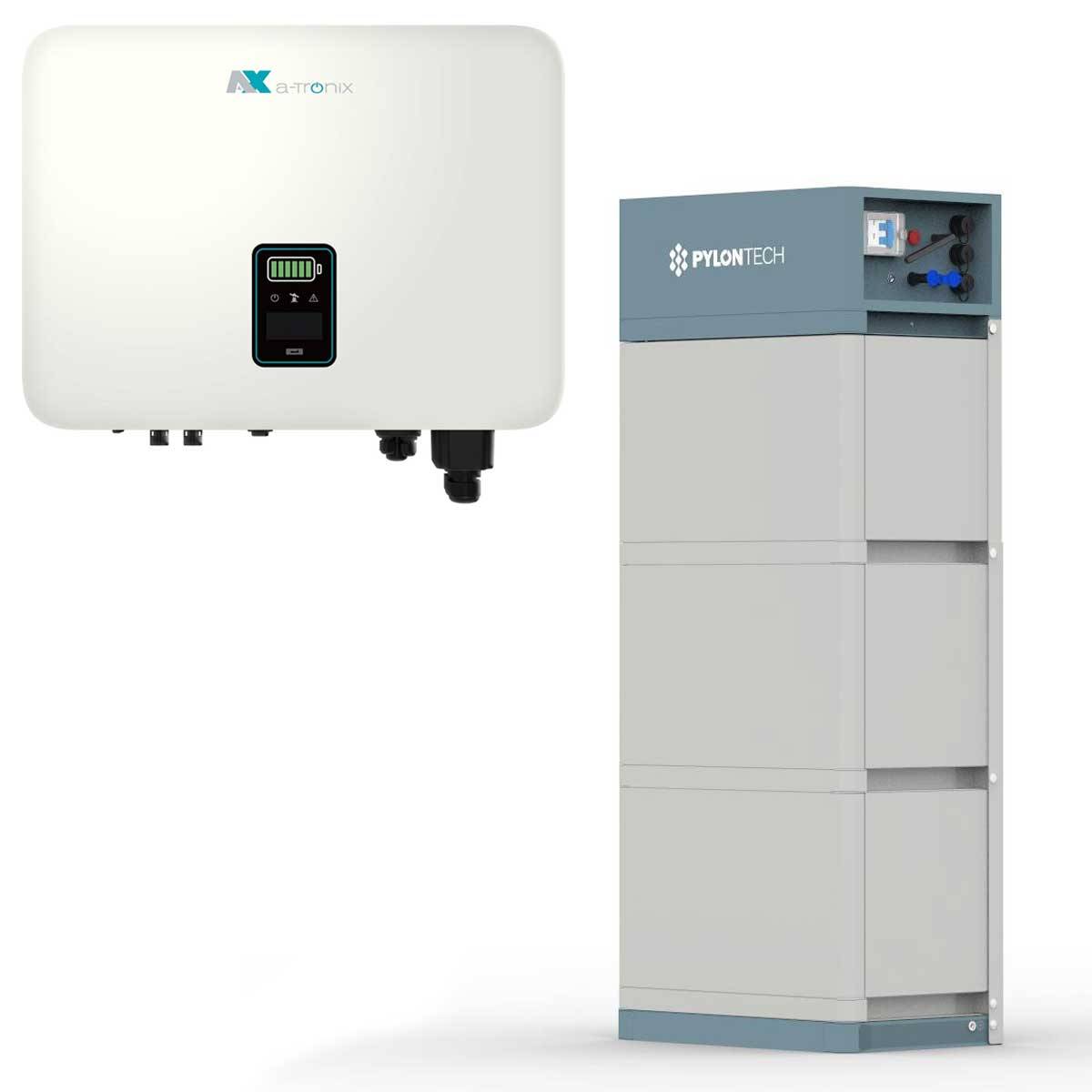 a-TroniX AX 10 kW Hybrid Wechselrichter mit 10,66 kWh Solarspeicher-Set