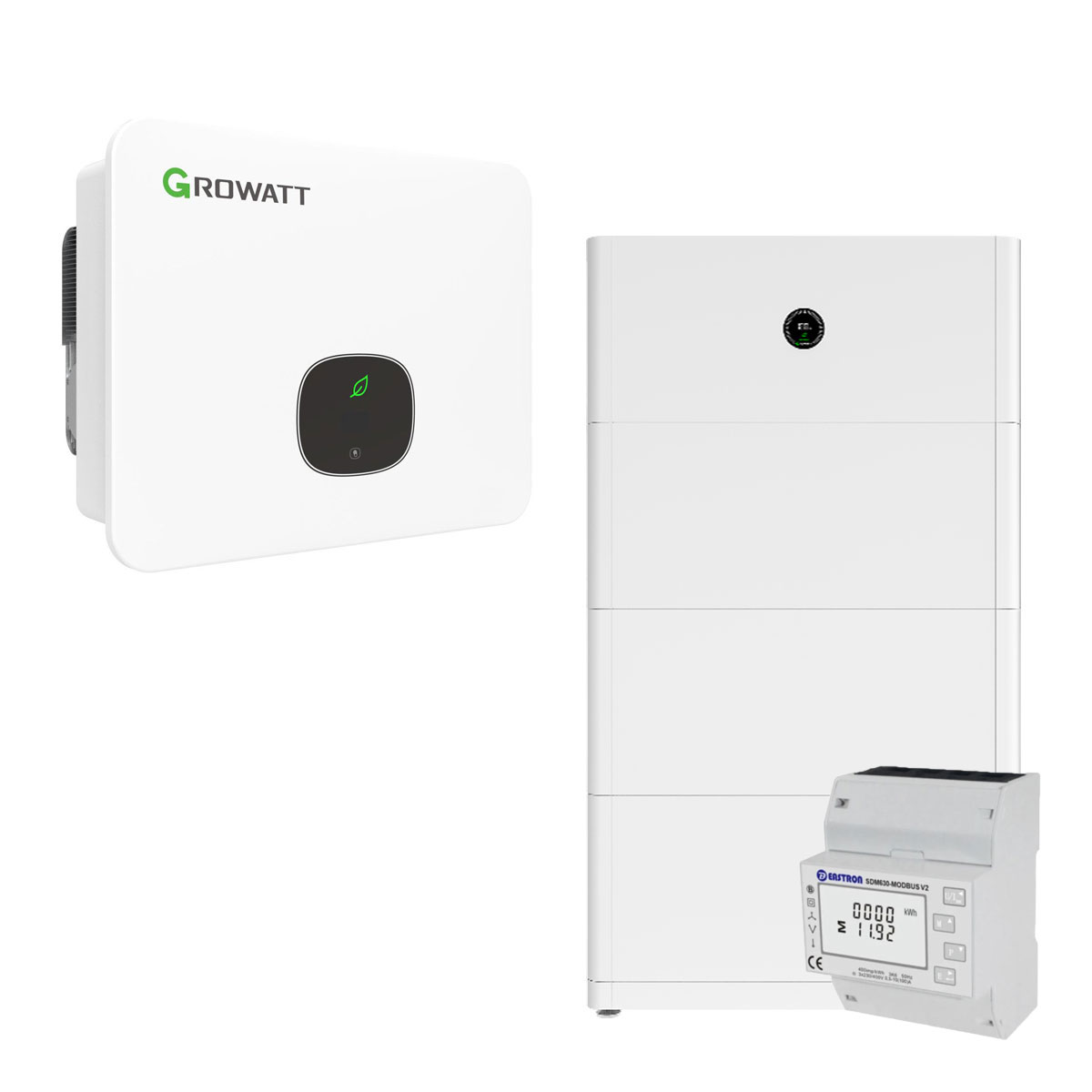 Growatt MID 12KTL3-XH 12kW Hybrid Wechselrichter 3-phasig mit 15kWh Solarspeicher-Set