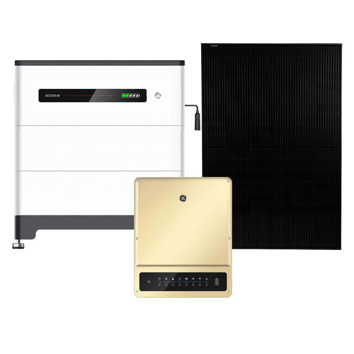 General Electric 6,5kWp PV Komplettanlage mit Glas Glas Modulen und 6,6kWh Speicher