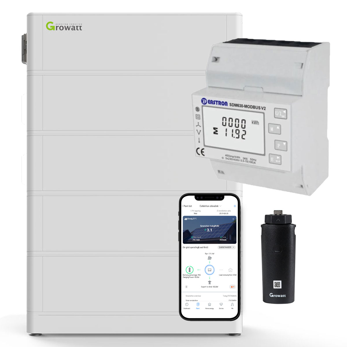 Growatt ARK 10.2kWh Hochvolt-Solarspeicher-Set für Growatt MOD TL3-XH Serie