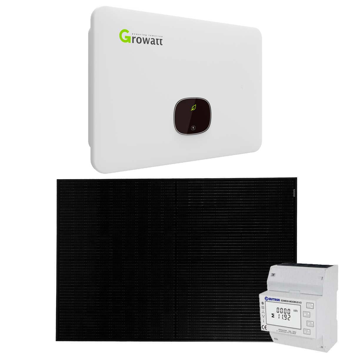 Growatt 25kWp PV-Anlage Glas Glas ohne Speicher mit MID 25KTL3-X 25kW