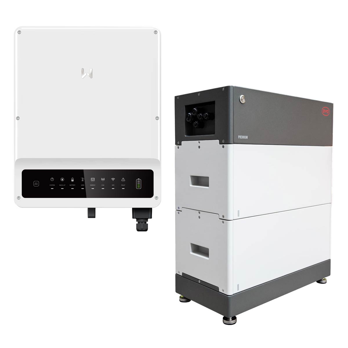 GoodWe ET Plus HV GW8K-ET 8kW Hybrid Wechselrichter mit 5,12kWh Solarspeicher-Set