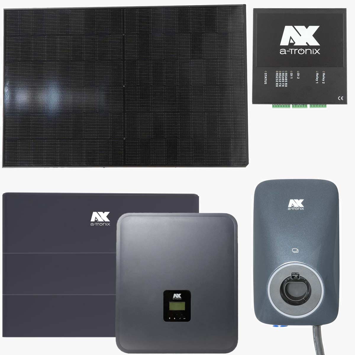 a-Tronix 5 kWp HEMS Solar Set mit 11,5 kWh Speicher inkl. Wallbox