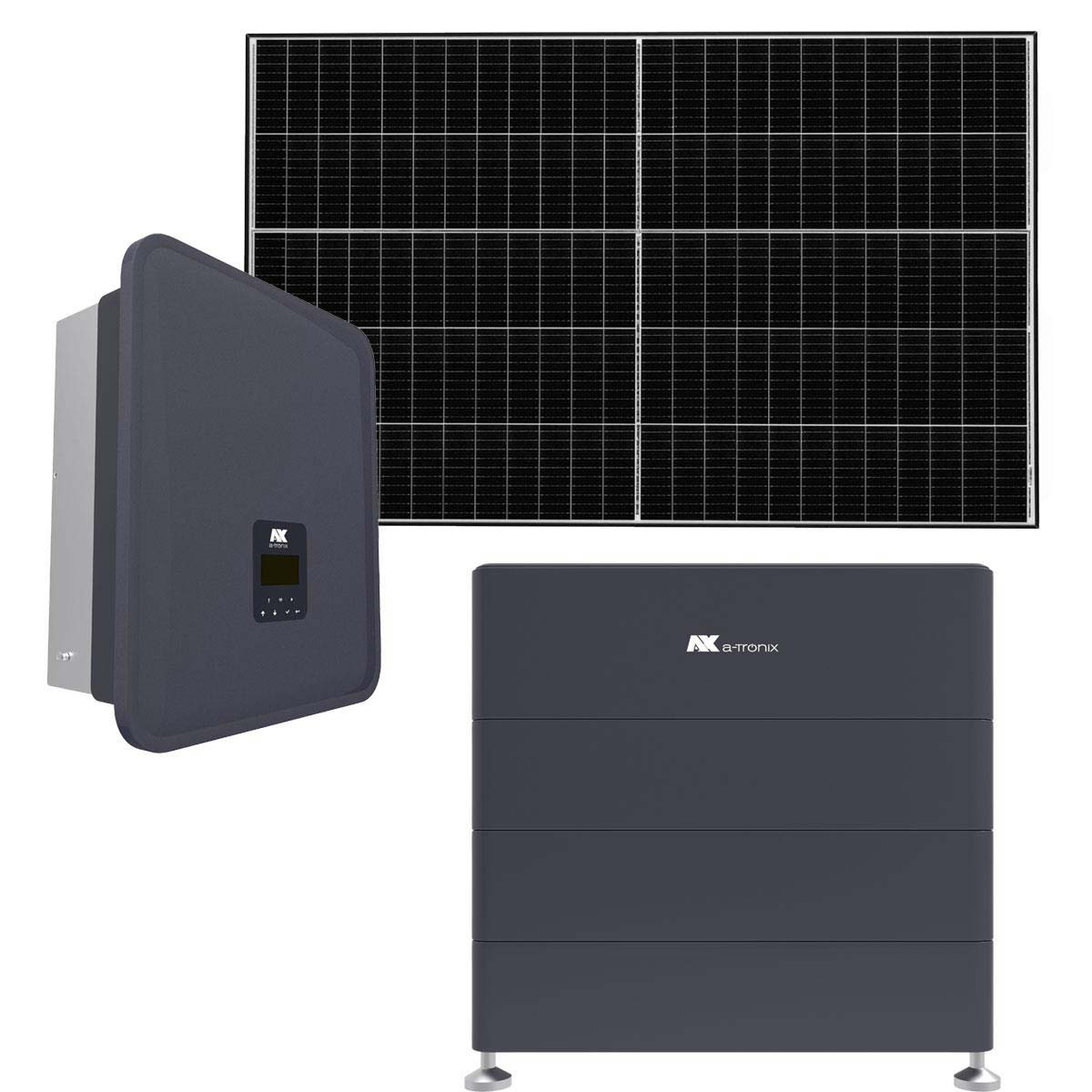 a-TroniX AX 5kWp PV-Komplettanlage mit Glas Glas Modulen und 11,52kWh Speicher