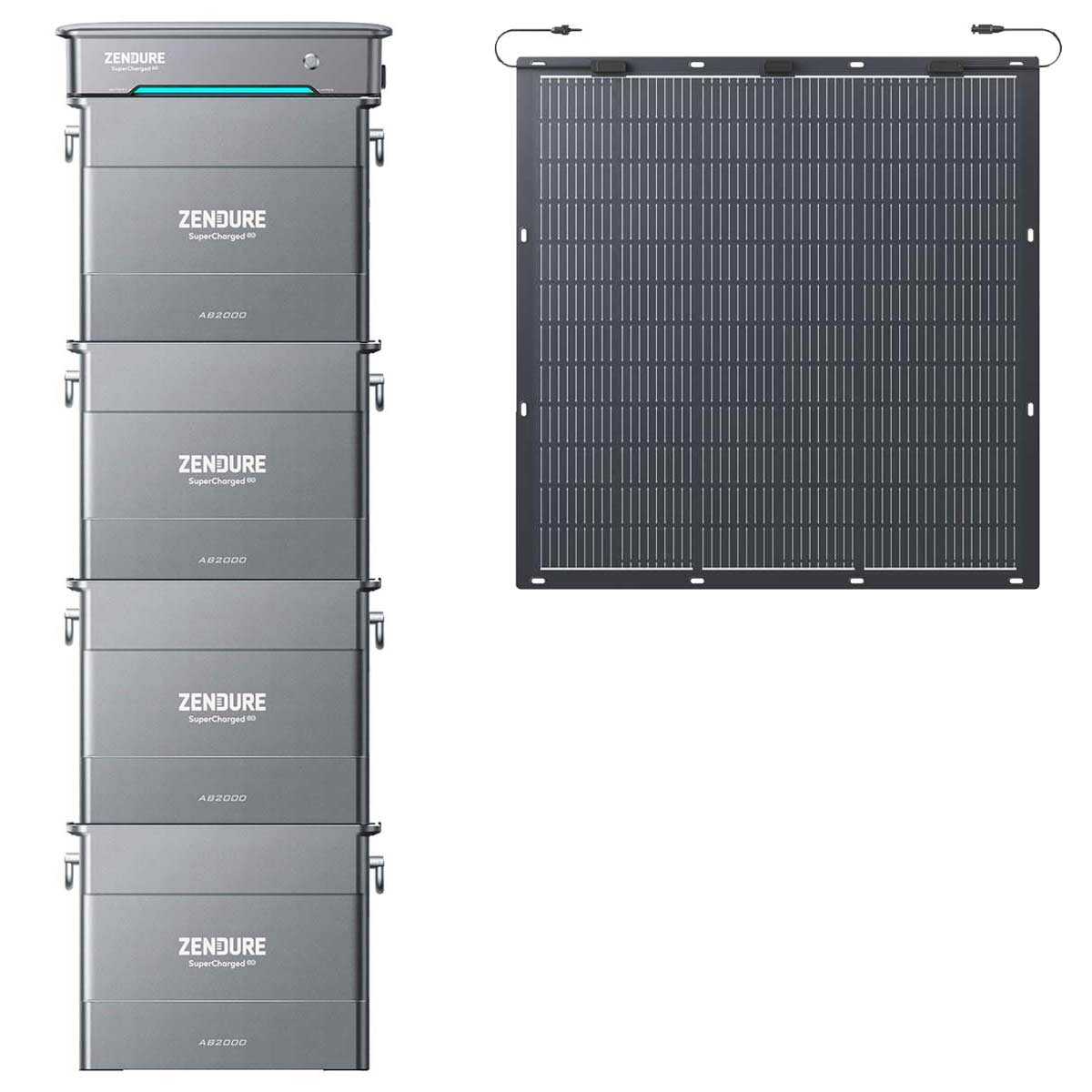 Zendure Hyper 2000 Balkonkraftwerk 1,2kW, mit 7,68kWh Speicher, 8 x 220W Module