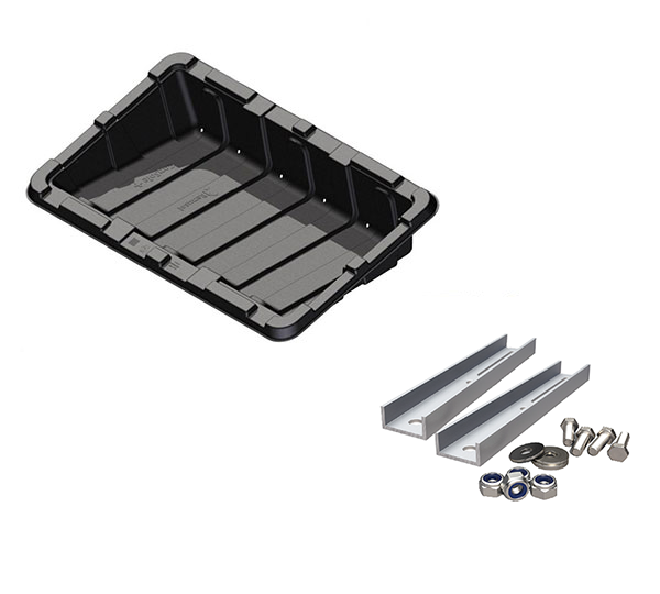 ConSole+ Montagewanne inkl. XL Montageset zur Montage von Modulen bis 1160 mm Breite