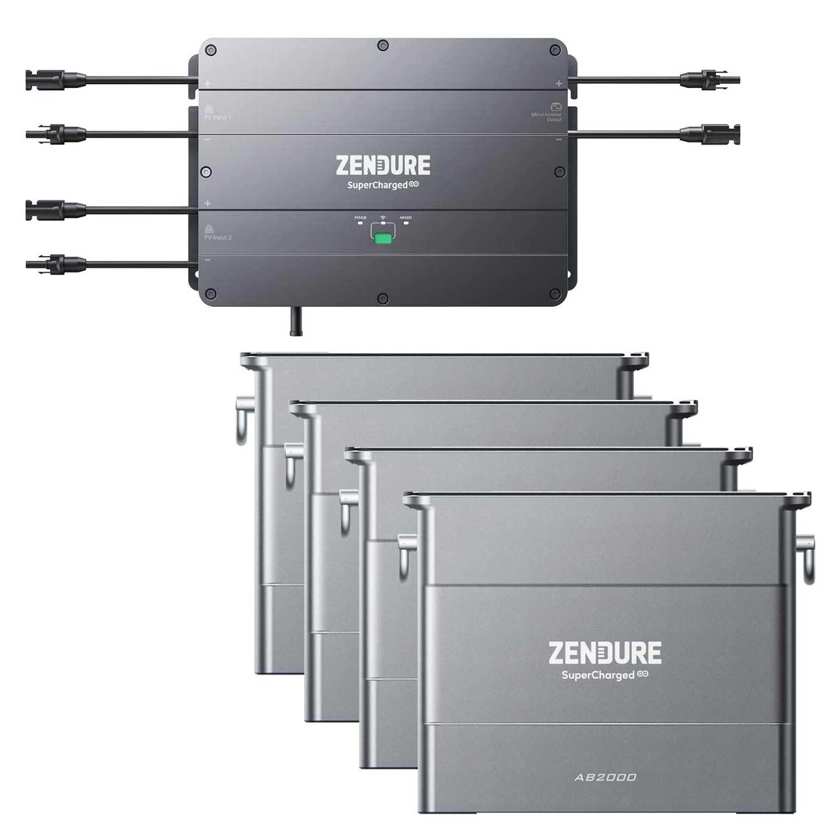 Zendure SolarFlow Smart PV Hub 2000 mit 7,84kWh Speicher Balkonkraftwerk bis 2.400 Watt