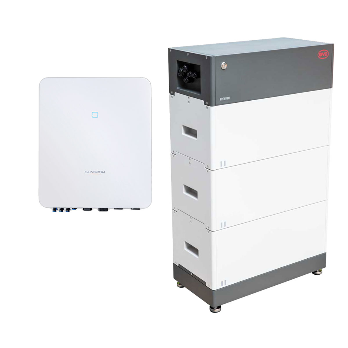 Sungrow HV SH5.0RT 5kW Hybrid Wechselrichter mit 7,68kWh Batteriespeicher-Set