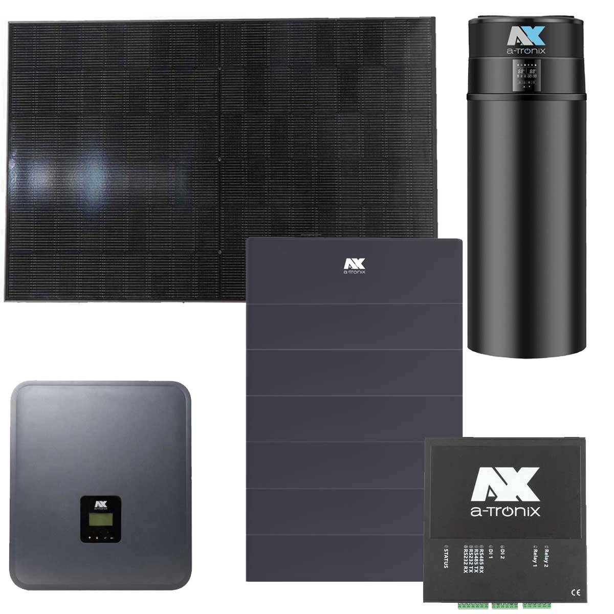 a-Tronix HEMS PV-Set 10 kWp + 300L Warmwasser-Wärmepumpe mit 20,1 kWh Speicher