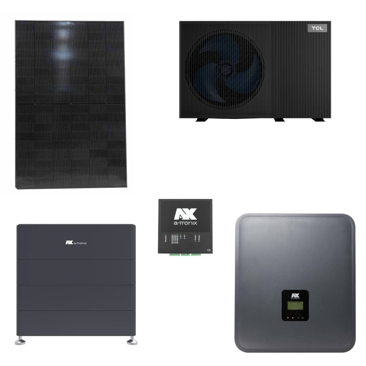 a-Tronix HEMS PV-Set 10 kWp + TCL 8kW Monoblock Wärmepumpe mit 20,1 kWh Speicher