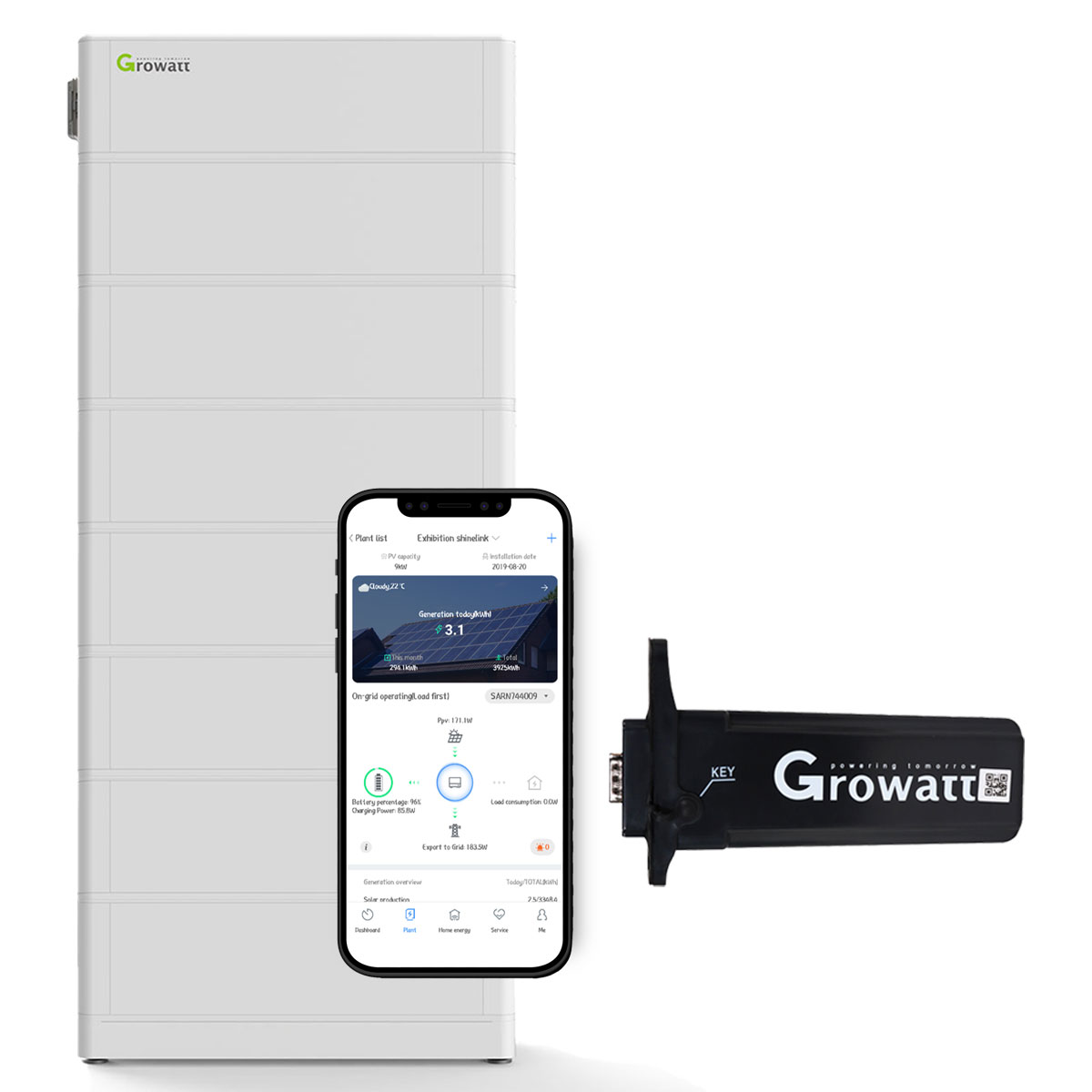 Growatt ARK 17.9kWh Hochvolt-Solarspeicher-Set für Growatt SPH TL3-BH-UP Serie