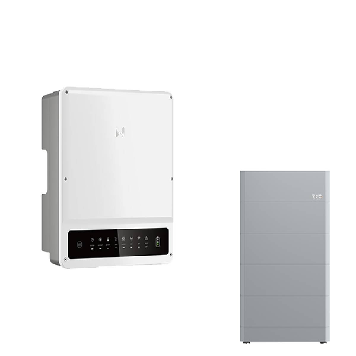 GoodWe GW8KN-ET Plus+ mit ZYC SIMPO HV 12.8 Hochvolt Solarspeicher, 12,8 kWh