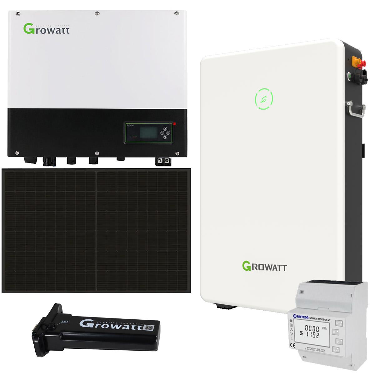 Growatt SPH3000TL BL-UP 3kWp PV Komplettanlage mit 6,5 kWh Solarspeicher