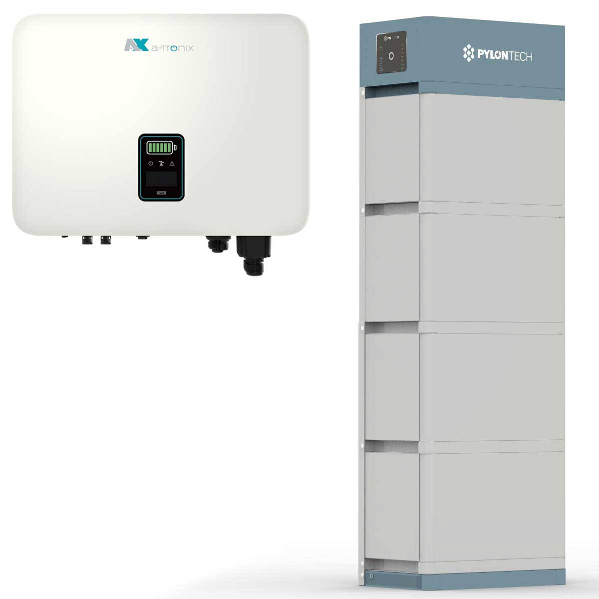 a-TroniX AX 10 kW Hybrid Wechselrichter mit 14,21 kWh Solarspeicher-Set