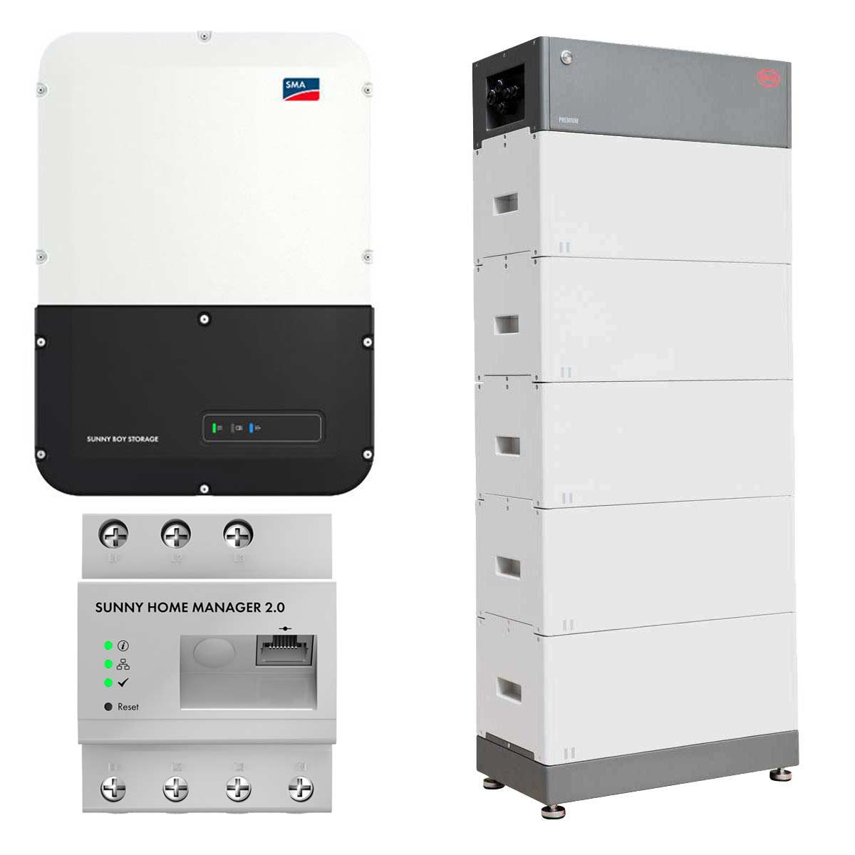 SMA Sunny Boy Storage 3.7 3.680W Wechselrichter mit 13,8kWh Batteriespeicher-Set