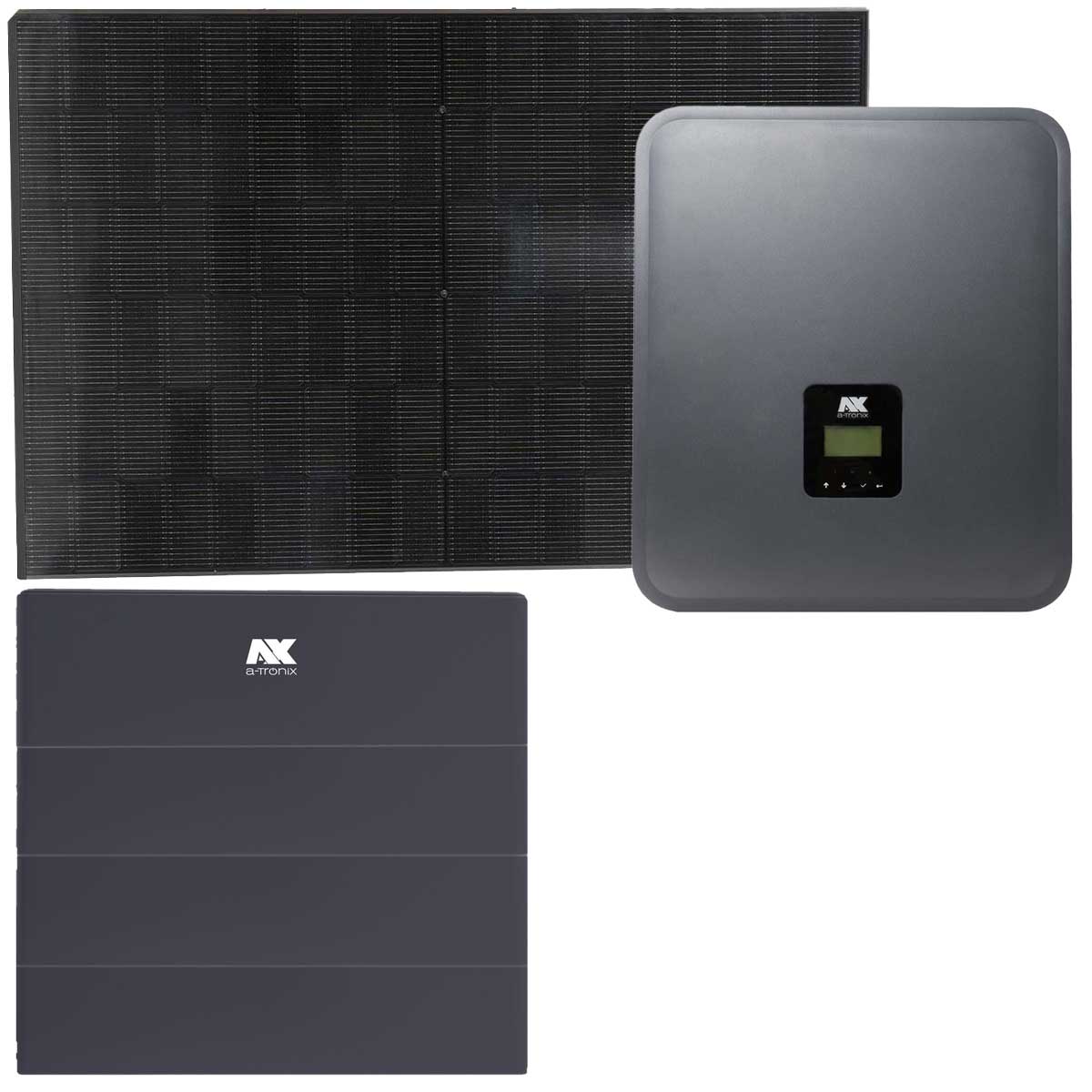 a-TroniX AX 5kWp PV-Komplettanlage mit Glas Glas Modulen und 11,52kWh Speicher