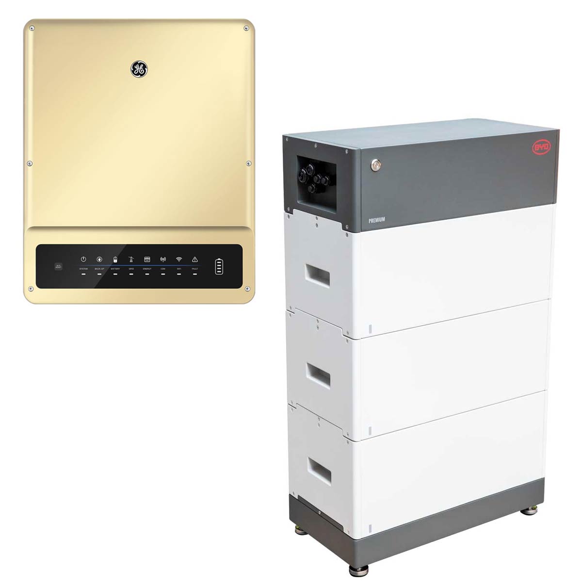 General Electric GEH6.5-3U-10 6,5kW Hybrid Wechselrichter mit 7,68kWh Batteriespeicher-Set